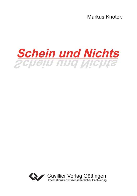 Produktbild: Schein und Nichts