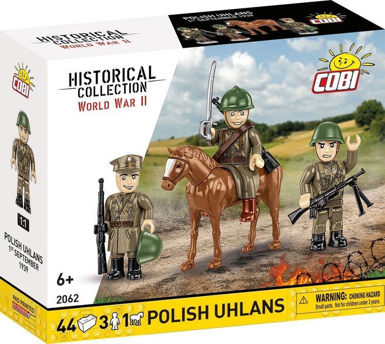 Produktbild: COBI Historical Collection 2062 - Polish Uhlans, WWII, Bausatz, Figurenset, 44/3/1 Klemmbausteine