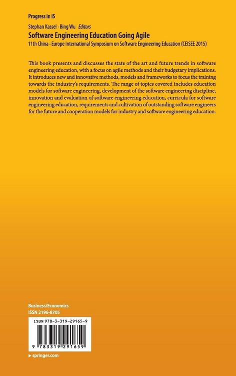 Produktbild: Software Engineering Education Going Agile