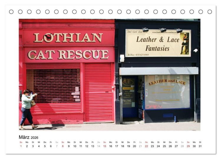 Produktbild: Edinburgh - Ansichten einer Stadt (Tischkalender 2026 DIN A5 quer), CALVENDO Monatskalender