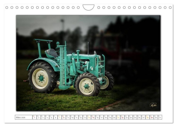 Produktbild: Oldtimer - Traktor Liebe (Wandkalender 2026 DIN A4 quer), CALVENDO Monatskalender