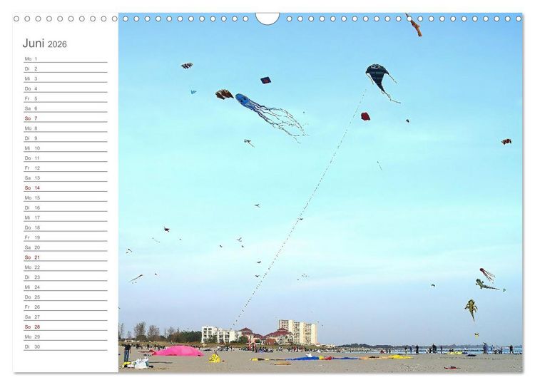 Produktbild: Fehmarn, R&uuml;gen und Usedom - Impressionen von den drei gro&szlig;en Ostseeinseln (Wandkalender 2026 DIN A3 quer), CALVENDO Monatskalender