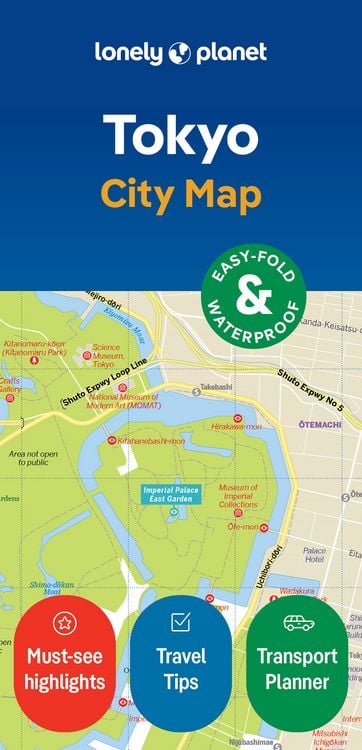 Produktbild: Lonely Planet Tokyo City Map