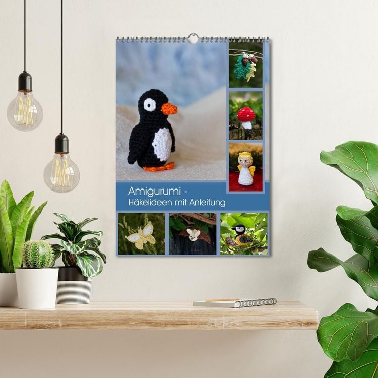 Produktbild: Amigurumi - H&auml;kelideen mit Anleitung (Wandkalender 2026 DIN A3 hoch), CALVENDO Monatskalender