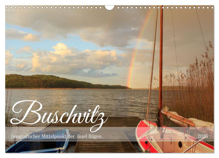 Produktbild: Buschvitz - Geografischer Mittelpunkt der Insel R&uuml;gen (Wandkalender 2026 DIN A3 quer), CALVENDO Monatskalender