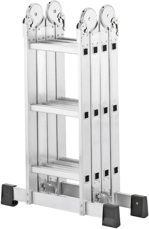 Produktbild: Hailo ProfiStep&reg; combi 7412-037 Aluminium Multifunktionsleiter Arbeitsh&ouml;he (max.): 4.35 m Silber 16.7 kg