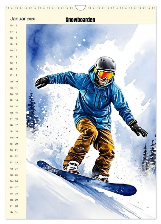Produktbild: Attraktiver Outdoorsport (Wandkalender 2026 DIN A3 hoch), CALVENDO Monatskalender