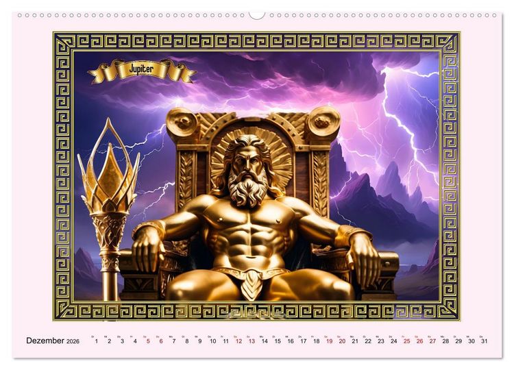 Produktbild: R&ouml;mische G&ouml;tter (Wandkalender 2026 DIN A2 quer), CALVENDO Monatskalender