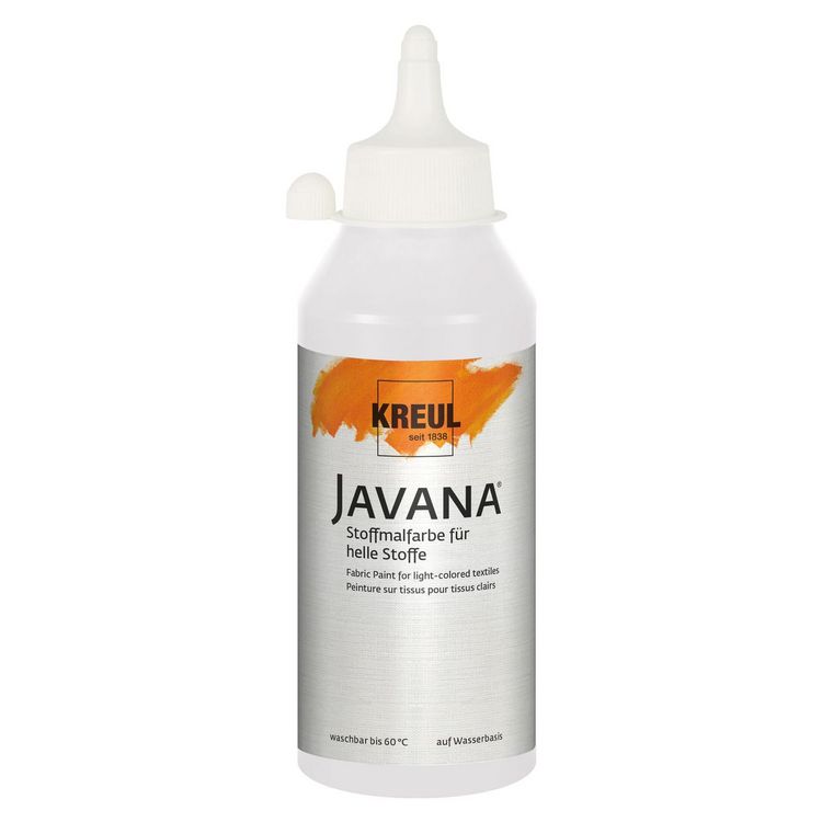 Produktbild: KREUL Stoffmalfarbe JAVANA sunny wei&szlig; 250ml Flasche