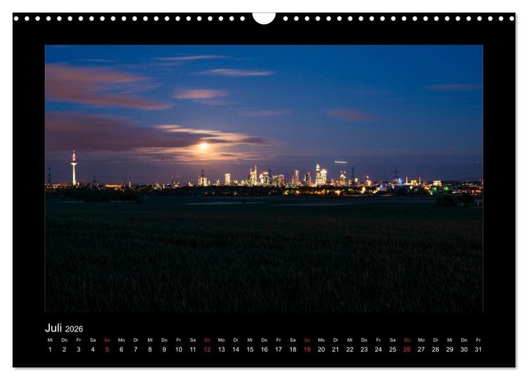 Produktbild: Frankfurt bei Nacht 2026 (Wandkalender 2026 DIN A3 quer), CALVENDO Monatskalender