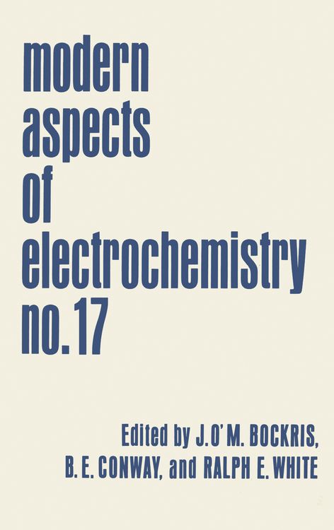 Produktbild: Modern Aspects of Electrochemistry