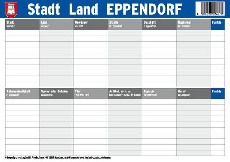 Produktbild: Hamburg: Stadt Land Eppendorf