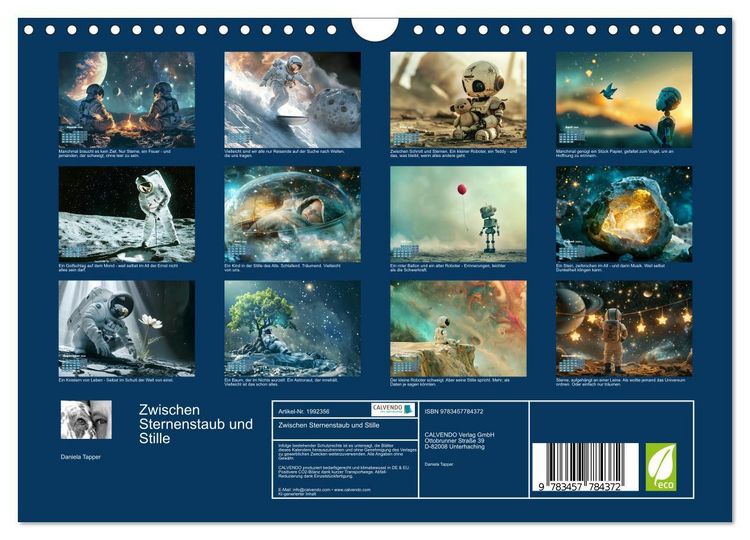 Produktbild: Zwischen Sternenstaub und Stille (Wandkalender 2026 DIN A4 quer), CALVENDO Monatskalender