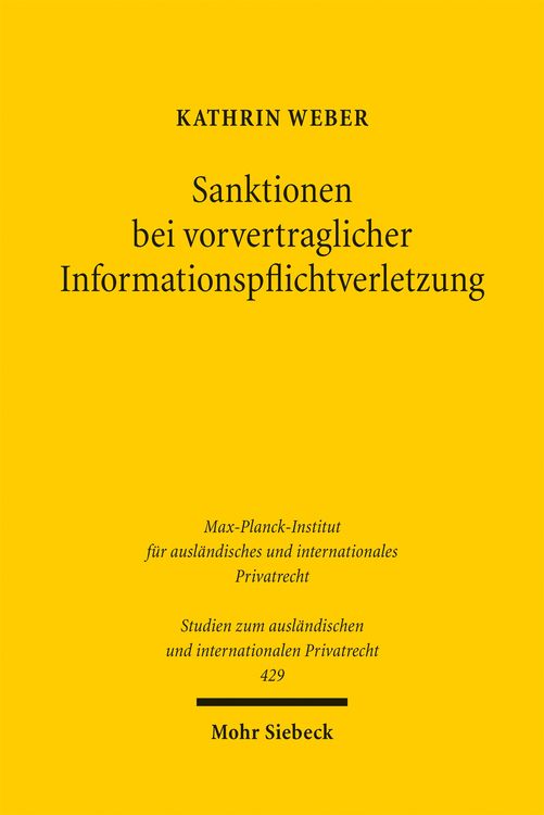 Produktbild: Sanktionen bei vorvertraglicher Informationspflichtverletzung