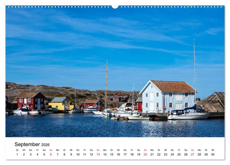 Produktbild: Westk&uuml;ste in Schweden (Wandkalender 2026 DIN A2 quer), CALVENDO Monatskalender