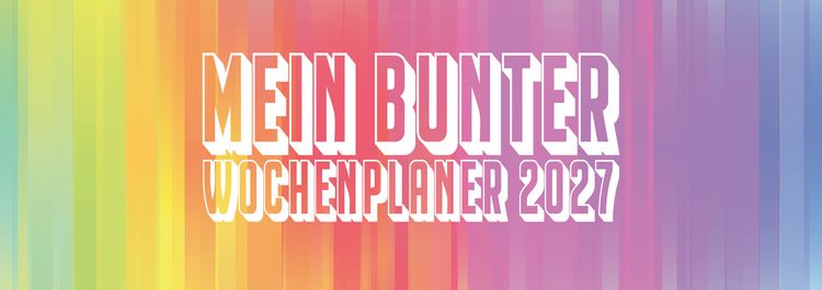 Produktbild: Mein bunter Wochenplaner Tischquerplaner 2027