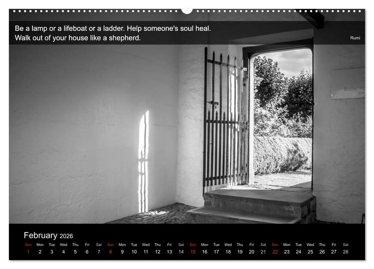 Produktbild: Through the Gate with Rumi (High Quality Premium Wall Calendar 2026 DIN A2 landscape),CALVENDO 12 Month Wall Calendar