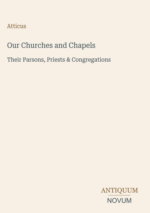 Produktbild: Our Churches and Chapels
