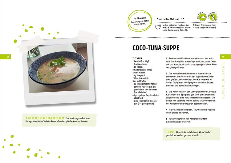 Produktbild: Kochen ohne Strom - Das Notfallkochbuch - Die 50 besten Rezepte f&uuml;r Alltag, Camping und Notfall