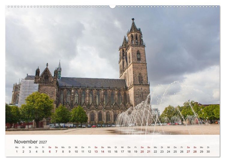 Produktbild: Magdeburg - Landeshauptstadt Sachsen-Anhalts (Wandkalender 2027 DIN A2 quer), CALVENDO Monatskalender