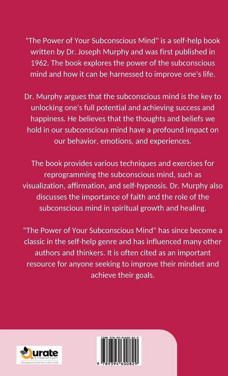 Produktbild: The Power of Your Subconscious Mind (Large Print Premium Edition)