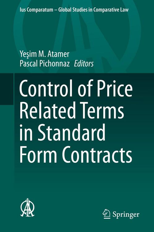 Produktbild: Control of Price Related Terms in Standard Form Contracts