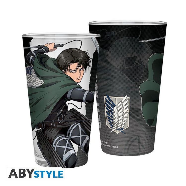 Produktbild: ATTACK ON TITAN - Large Glass - 400ml - Levi S4