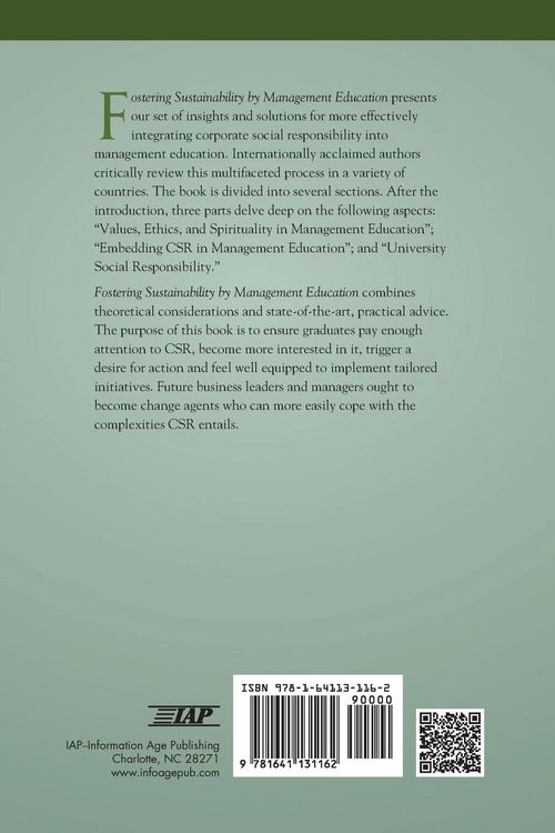 Produktbild: Fostering Sustainability by Management Education