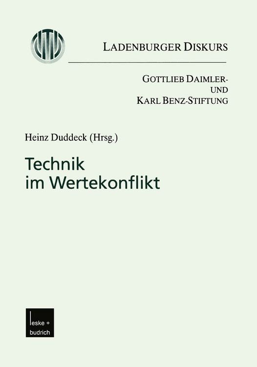 Produktbild: Technik im Wertekonflikt