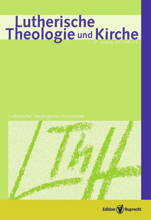 Produktbild: Lutherische Theologie und Kirche