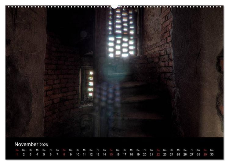 Produktbild: Verlassene Ort - Kirchen (hochwertiger Premium Wandkalender 2026 DIN A2 quer), Kunstdruck in Hochglanz