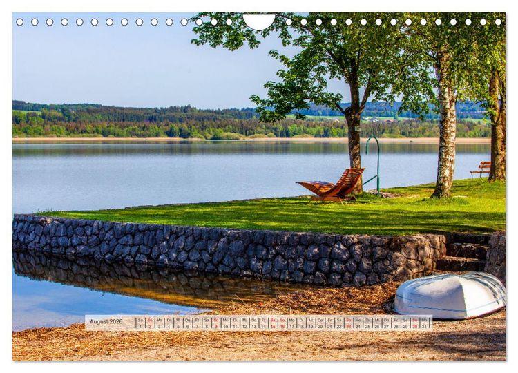 Produktbild: Rund um den Wallersee (Wandkalender 2026 DIN A4 quer), CALVENDO Monatskalender