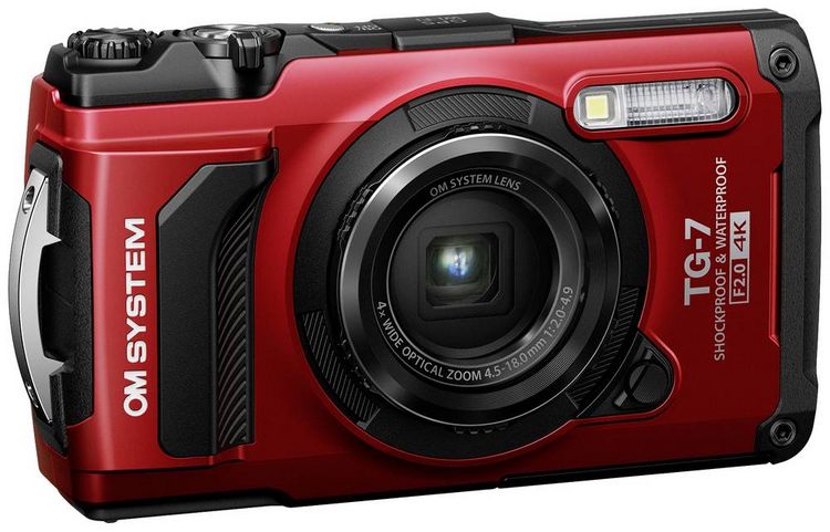 Produktbild: OM System TG-7 red Digitalkamera 12 Megapixel Opt. Zoom: 4 x Rot Sto&szlig;fest, Wasserdicht, 4K-Video