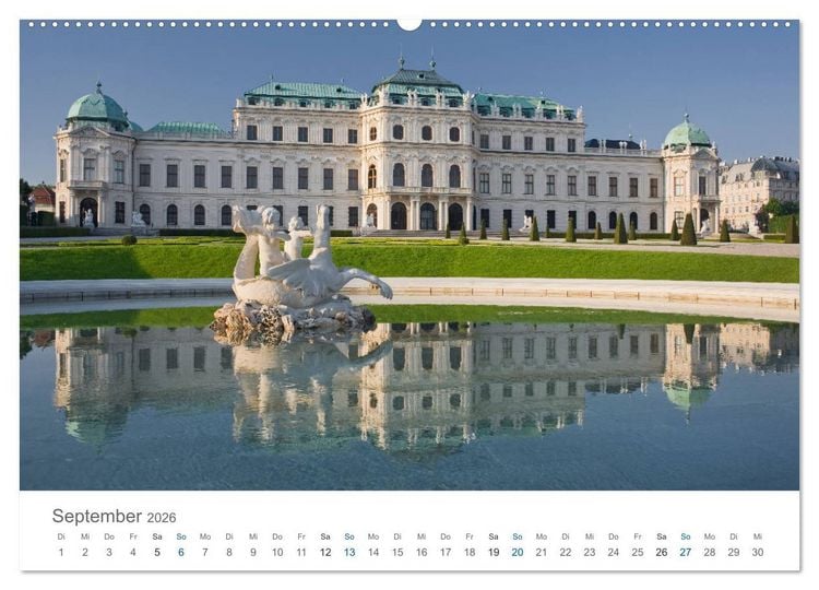 Produktbild: Traumhaftes Wien 2026 (hochwertiger Premium Wandkalender 2026 DIN A2 quer), Kunstdruck in Hochglanz