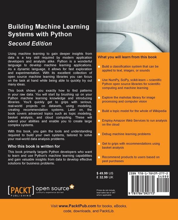 Produktbild: Building Machine Learning Systems with Python - Second Edition
