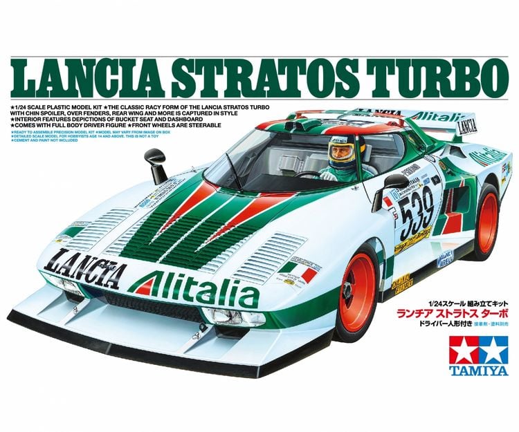 Produktbild: Tamiya 300025210 Lancia Stratos Turbo Automodell Bausatz 1:24