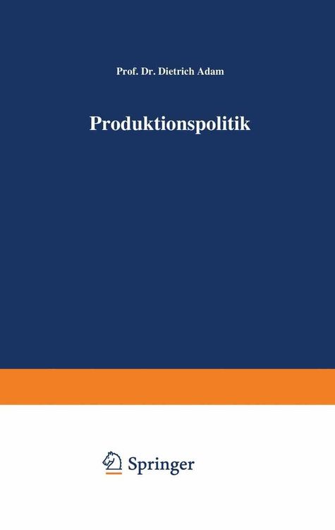 Produktbild: Produktionspolitik