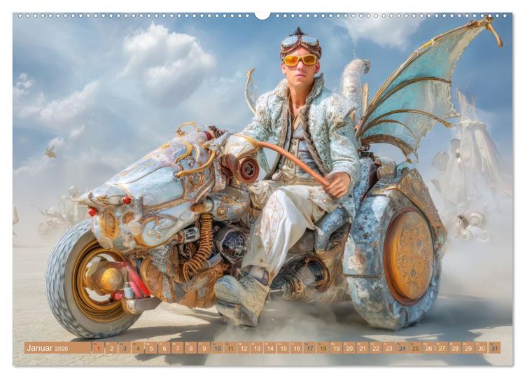 Produktbild: Verr&uuml;ckte Vehicles &ndash; Erfindungsgeist pur (hochwertiger Premium Wandkalender 2026 DIN A2 quer), Kunstdruck in Hochglanz
