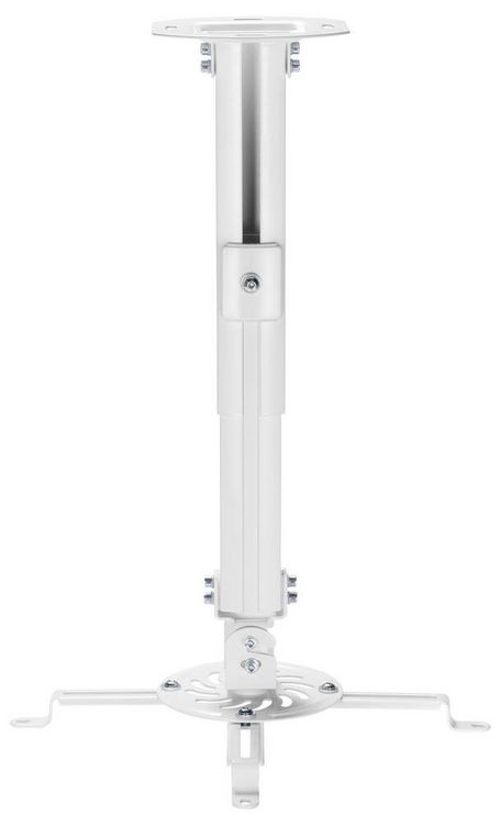 Produktbild: Reflecta Prometheus Beamer-Deckenhalterung Deckenhalter, Drehbar, Neigbar Boden-/Deckenabstand (max.): 580 mm Wei&szlig;