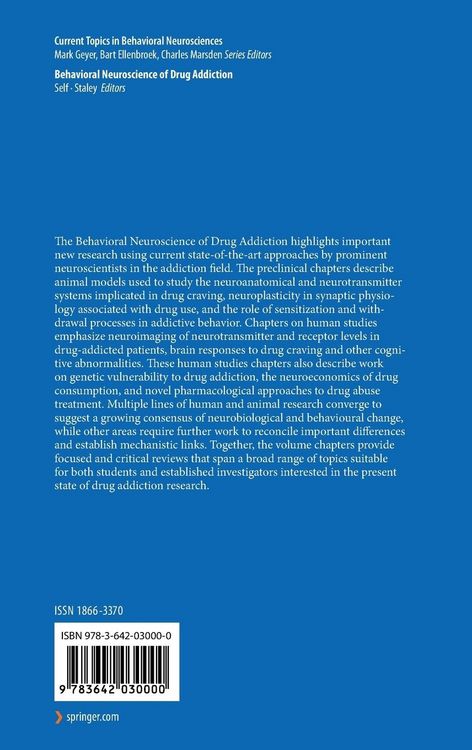 Produktbild: Behavioral Neuroscience of Drug Addiction