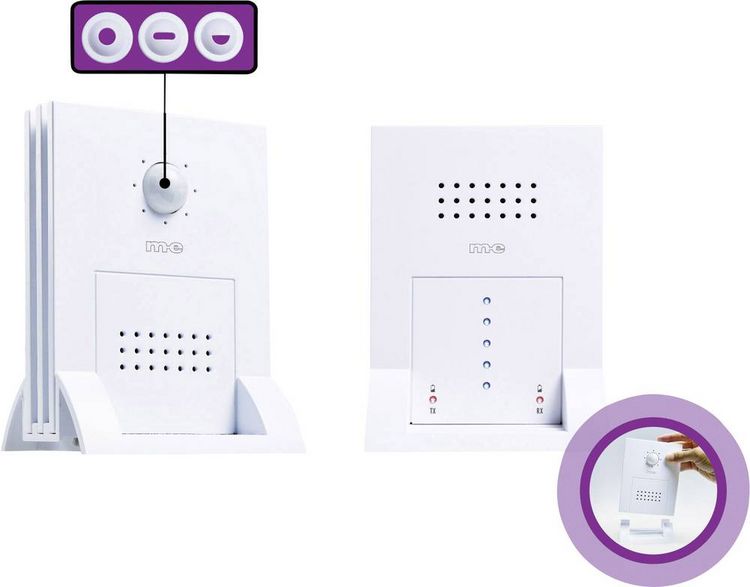 Produktbild: M-e modern-electronics Durchgangsmelder DGF-300 Wei&szlig; mit Bewegungsmelder 41058