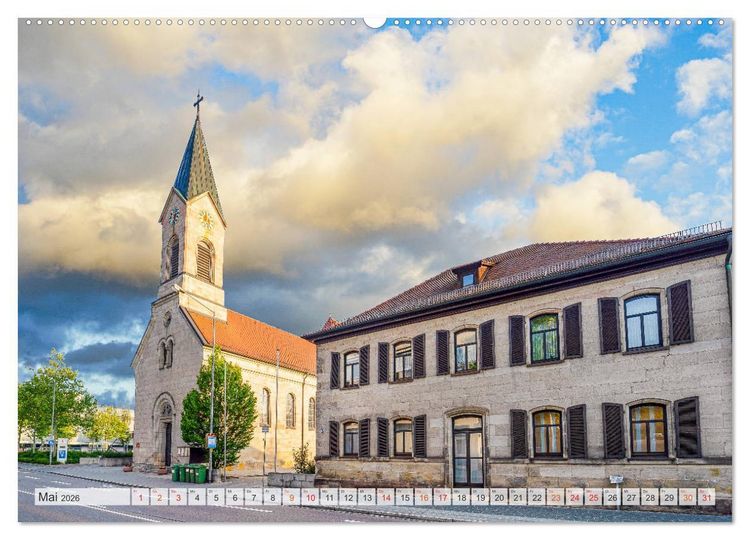Produktbild: Schwabach Impressionen (Wandkalender 2026 DIN A2 quer), CALVENDO Monatskalender