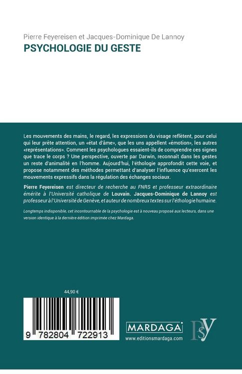 Produktbild: Psychologie du geste