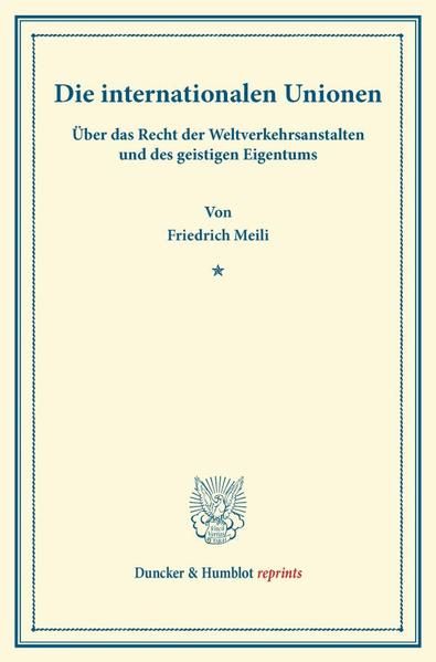 Produktbild: Die internationalen Unionen.