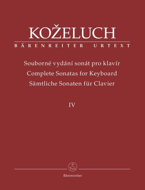 Produktbild: S&auml;mtliche Sonaten f&uuml;r Clavier. Band 4