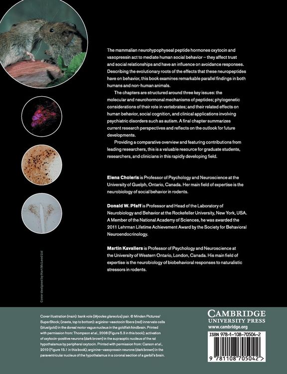 Produktbild: Oxytocin, Vasopressin and Related Peptides in the Regulation of Behavior