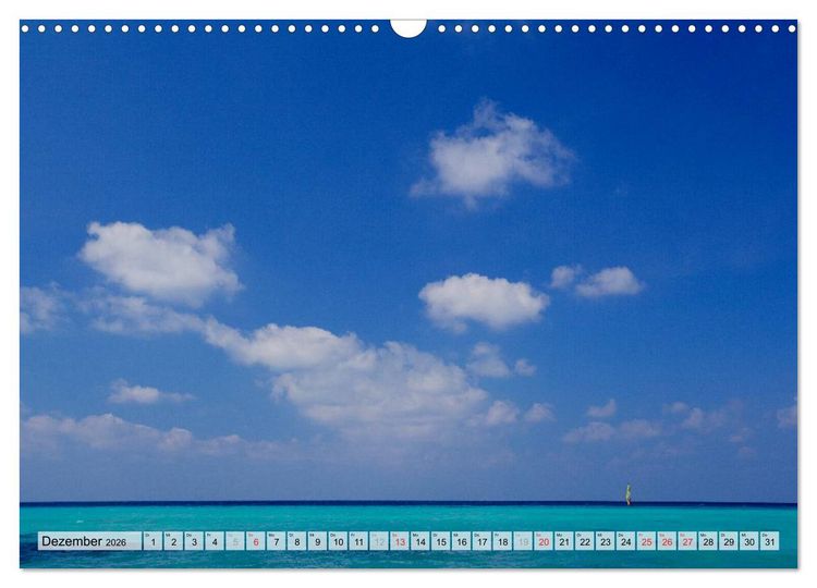 Produktbild: MALEDIVEN (Wandkalender 2026 DIN A3 quer), CALVENDO Monatskalender
