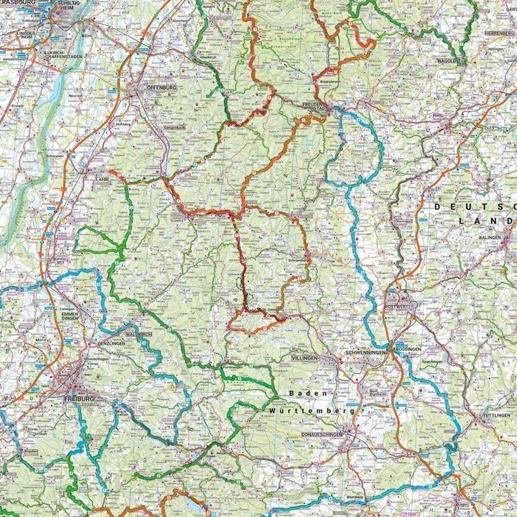 Produktbild: freytag & berndt Motorradkarte Schwarzwald 1:200.000