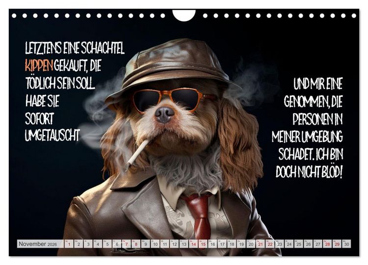Produktbild: ULTRAKRASS Knallharte Hunde (Wandkalender 2026 DIN A4 quer), CALVENDO Monatskalender