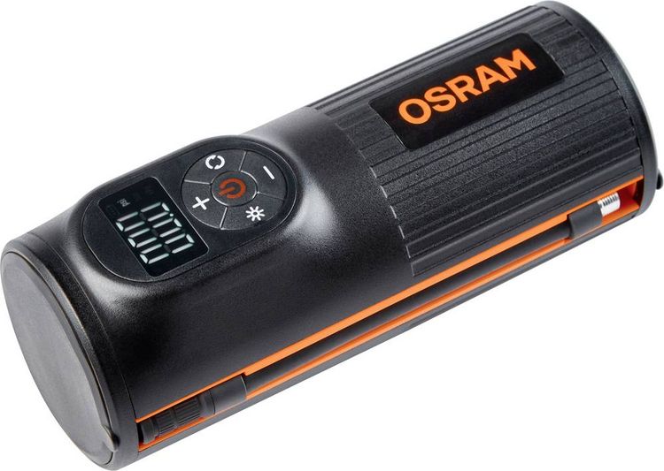 Produktbild: Osram Automotive OTIR2000 Kompressor TYREinflate 2000 8.3 bar Aufbewahrungs-Box/-Tasche, Digitales Display, mit Arbeitslampe
